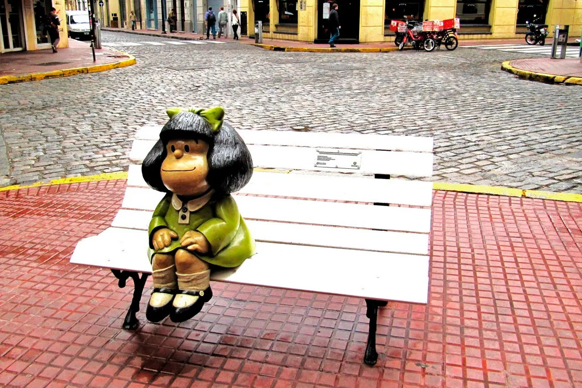 Estátua da Mafalda, atração para visitar em Buenos Aires
