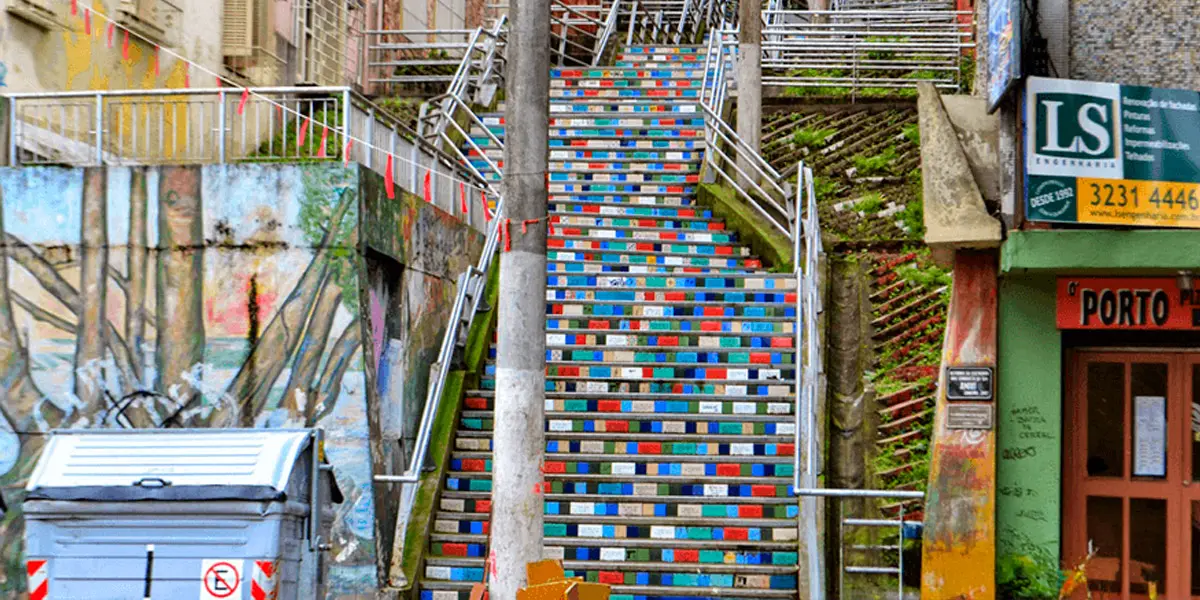 Escadaria 24 de Maio, atração para visitar em Porto Alegre