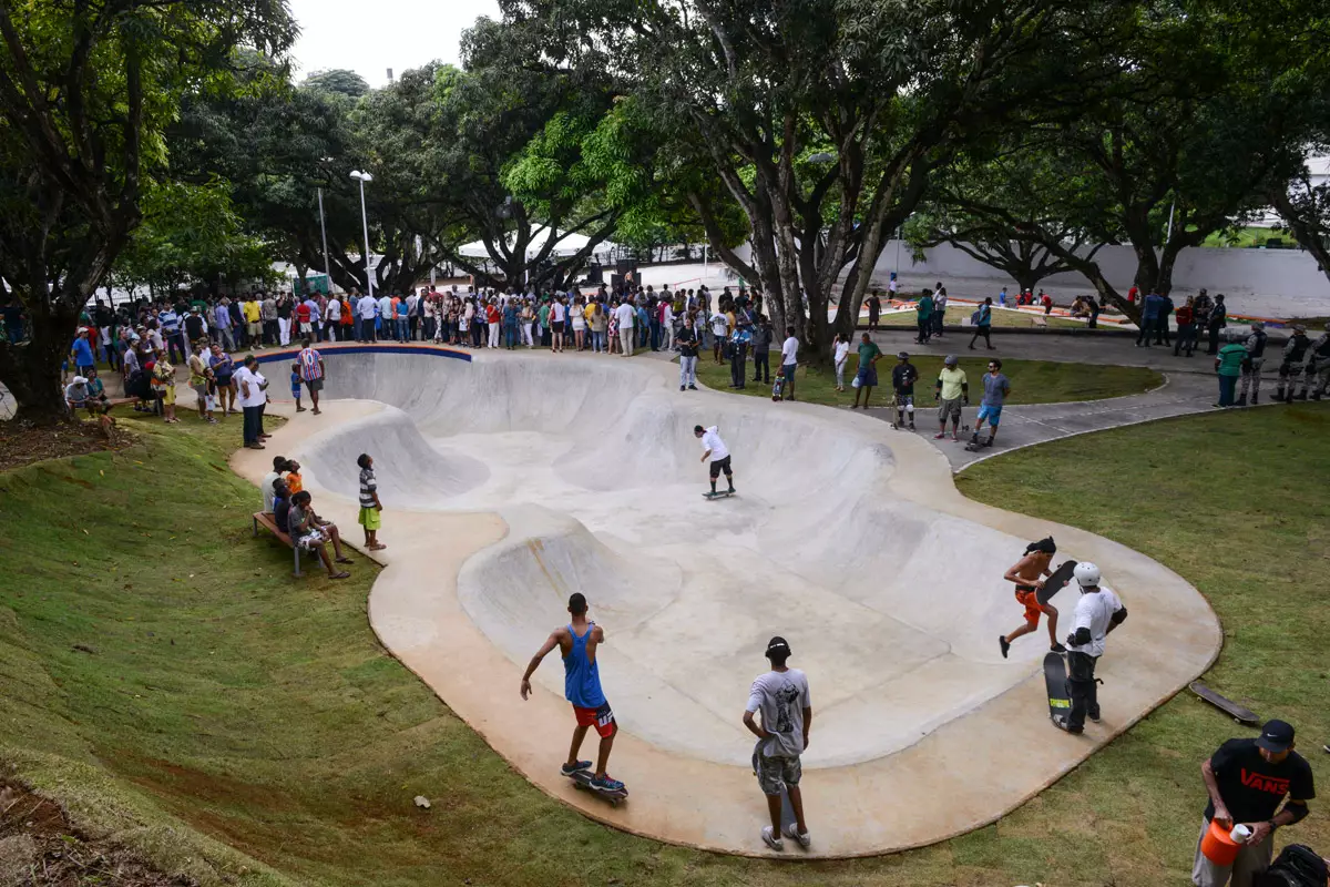 Pista de skate no Parque da Cidade de Salvador