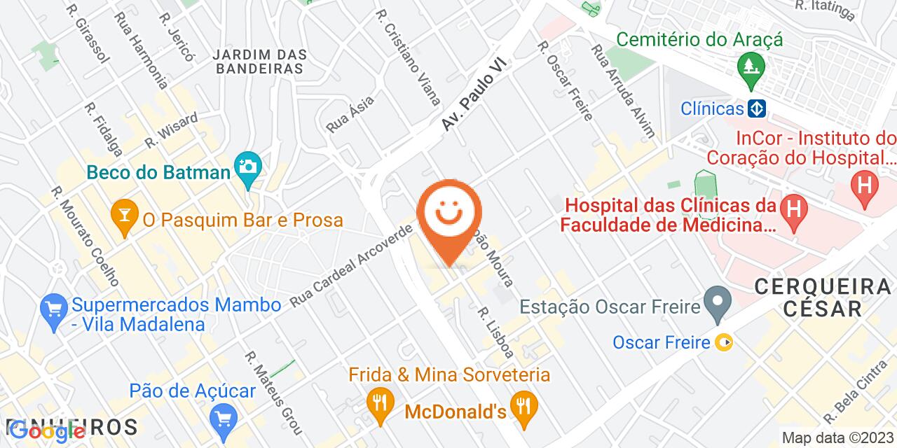 Localização de Praça Benedito Calixto no mapa